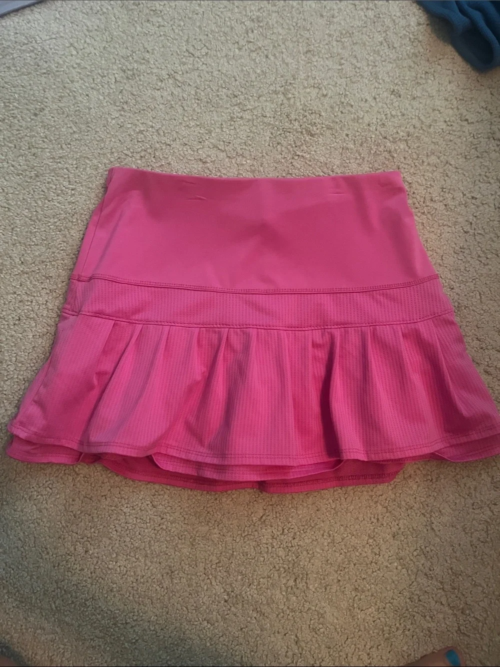 Women's Athletic Pink Ruffle Tennis Skirt